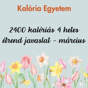 2400 kalóriás 4 hetes étrend javaslat 3.